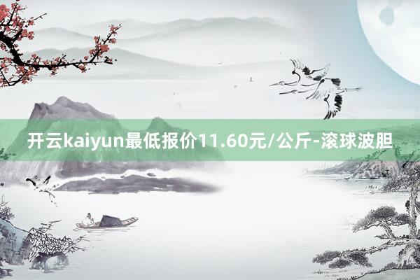 开云kaiyun最低报价11.60元/公斤-滚球波胆